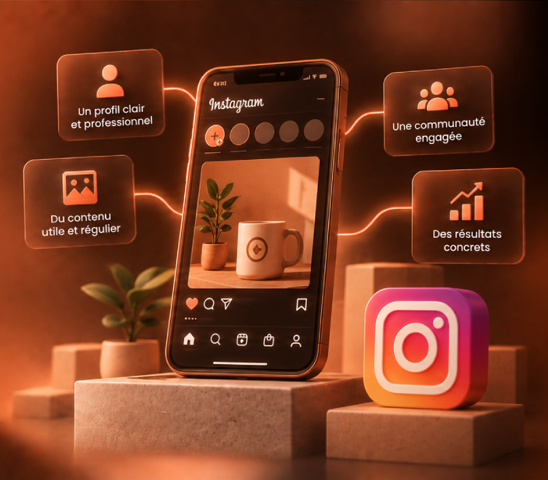Instagram pour PME : profil pro, contenu, communauté, résultats